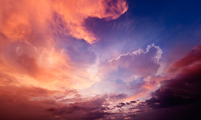 Image showing Dramatic sky