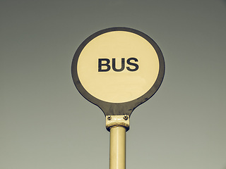 Image showing Vintage looking Bus stop