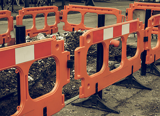 Image showing Vintage looking Street barrier