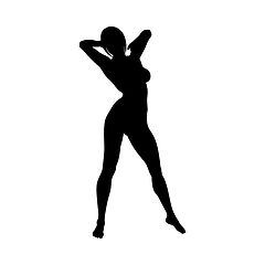 Image showing Naked sexy girls silhouette