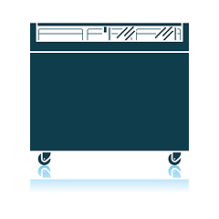 Image showing Supermarket Mobile Freezer Icon