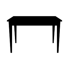 Image showing Table Silhouette