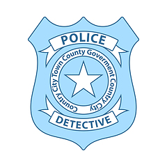 Image showing Police Badge Icon