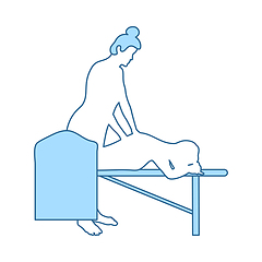 Image showing Woman Massage Icon