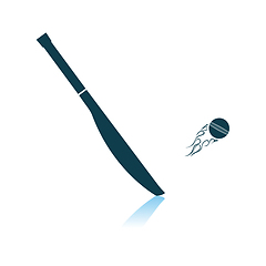 Image showing Cricket Bat Icon