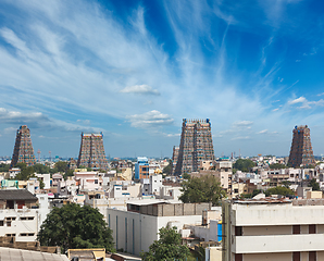 Image showing Sri Menakshi Temple. Madurai, Tamil Nadu, India