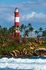 Image showing Kovalam (Vizhinjam) lighthouse. Kerala, India