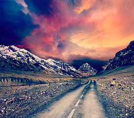 Image showing Road in mountains