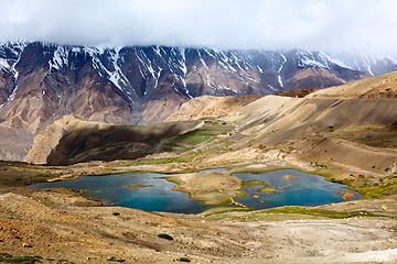 Image showing Mountain lakes in Himalayas