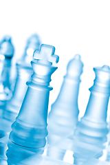 Image showing Glass chess