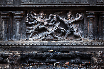 Image showing Bas relief. Brihadishwara Temple, Tanjore