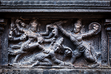 Image showing Bas relief. Brihadishwara Temple, Tanjore