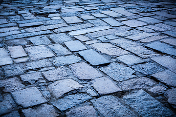 Image showing Cobblestone pavement background