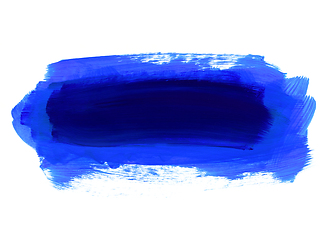 Image showing Blue and dark blue hand drawn texture on white background