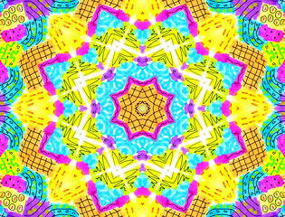 Image showing Bright abstract colorful pattern