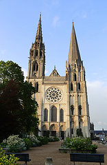 Image showing Famous Cathedral of Notre-Dame in Chartres, France