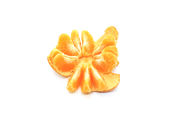 Image showing Tasty tangerine on white background