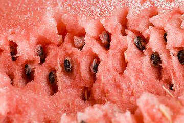Image showing sliced red juicy watermelon
