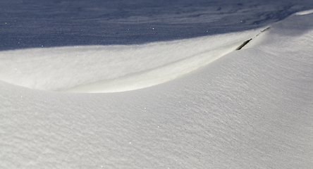 Image showing white snow in winter