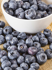 Image showing Blueberry berries on a table