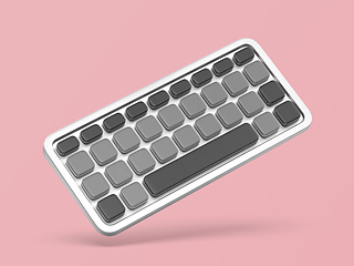 Image showing Wireless computer keyboard