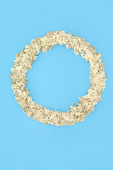 Image showing Beautiful Meadowsweet Summer Wildflower Wreath