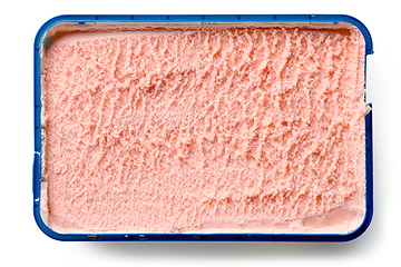 Image showing box of strawberry ice cream