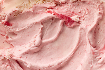 Image showing pink homemade ice cream