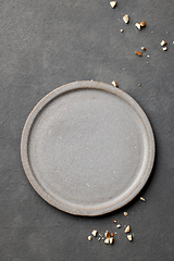 Image showing empty grey plate