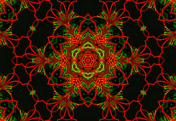 Image showing Abstract background with pattern from tangled threads 