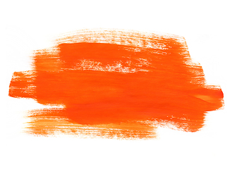 Image showing Orange hand drawn texture on white background