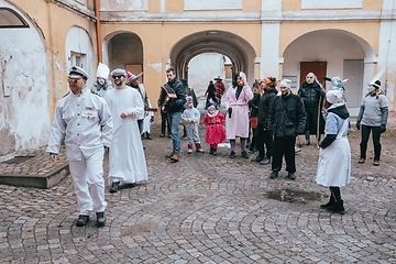 Image showing People attend the Slavic Carnival Masopust