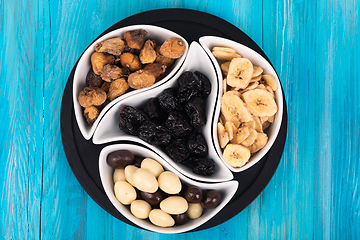 Image showing Mix of dried fruits and nuts