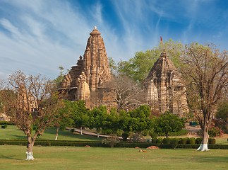 Image showing Lakshmana and Matangeshwar temples, Khajuraho