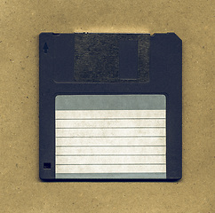 Image showing Vintage looking Magnetic floppy disc