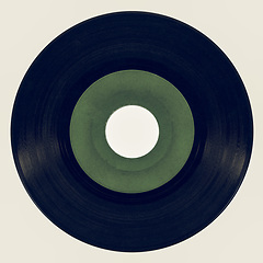 Image showing Vintage looking Vinyl record