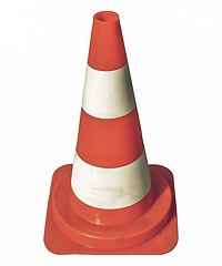 Image showing Vintage looking Traffic cone