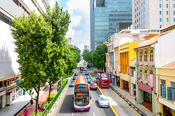Image showing traffic on Singapore city street