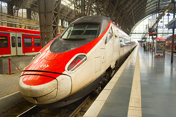 Image showing Fast speed train Frankfurt Germany