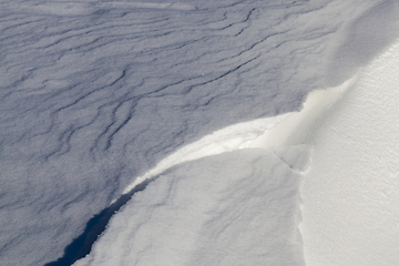 Image showing uneven structure of snow