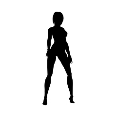 Image showing Naked sexy girls silhouette
