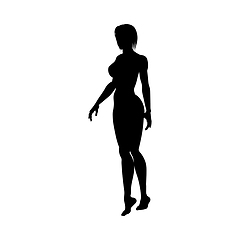 Image showing Naked sexy girls silhouette