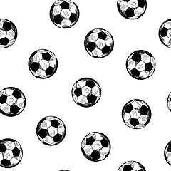 Image showing Football Seamless Pattern