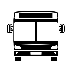 Image showing City Bus Icon Front View