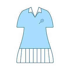 Image showing Tennis Woman Uniform Icon