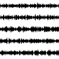 Image showing Sound waves set. EPS 10