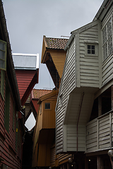 Image showing Bryggen at Bergen, Hordaland, Norway