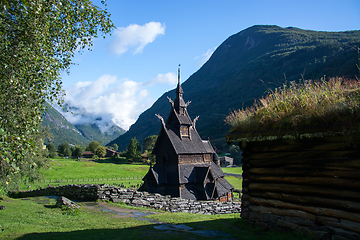 Image showing Borgund Stave Church, Sogn og Fjordane, Norway