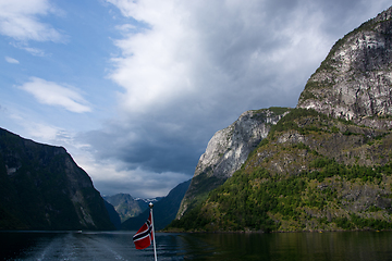 Image showing Naeroyfjord, Sogn og Fjordane, Norway