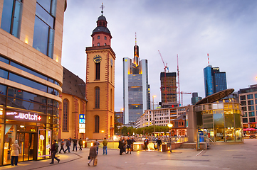 Image showing People Frankfurt center street Germany